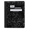 Mead Square Deal Composition Book, Medium/College Rule, Black Cover, 9.75 x 7.5, 100 Sheets