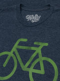 38 Miles Per Burrito Bike T-Shirt - Blue by Tee Luv