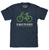 38 Miles Per Burrito Bike T-Shirt - Blue