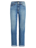 Joes the Scout High Waist Roll Cuff Straight Leg Jeans in Denali, Size 27 by Vanessa Jane