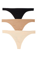 Honeydew Womens Keagan Thong, Pack of 3 , Size Large by Vanessa Jane