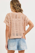 Easy Casal Everyday Open Knit Top by Boutique 23