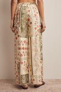 Patchwork Floral Wide-Leg Pants by Boutique 23