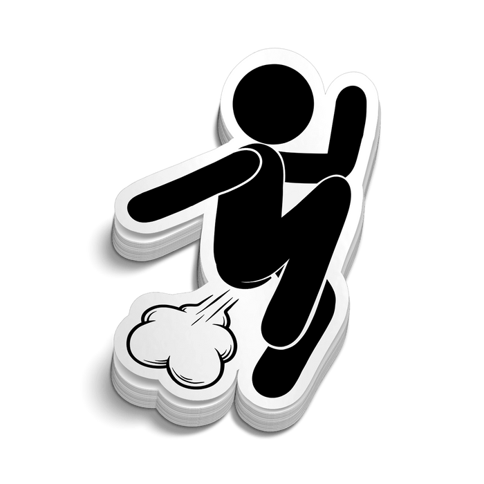 Fart Man - Hard Hat Decal by Armed American Supply