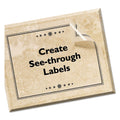 Avery Matte Clear Shipping Labels, Inkjet Printers, 8.5 x 11, Clear, 25/Pack