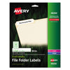 Avery EcoFriendly Permanent File Folder Labels, 0.66 x 3.44, White, 30/Sheet, 25 Sheets/Pack