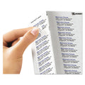 Avery Matte Clear Easy Peel Mailing Labels with Sure Feed Technology, Inkjet Printers, 0.5 x 1.75, Clear, 80/Sheet, 25 Sheets/Pack