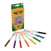 Crayola Washable Fine Line Markers, Classic Colors, 8 Count