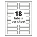 Avery Removable File Folder Labels with Sure Feed Technology, 0.94 x 3.44, White, 18/Sheet, 25 Sheets/Pack