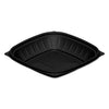 Dart PresentaBowls Pro Black Square Bowls, 24 oz, 8.5 x 8.5 x 1.8, Plastic, 63/Bag, 4 Bags/Carton