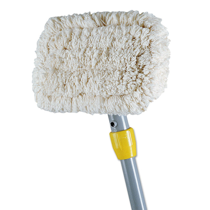 Rubbermaid Wall-Washer Kit, 9 x 5 White Cotton Head, 60" Gray Aluminum Handle
