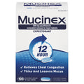 Mucinex Expectorant Regular Strength, 100 Tablets/Box, 12 Boxes/Carton