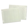 Wilson Jones Accounting Sheets, 6 Columns, 9.25 x 11.88, Green, Loose Sheet,100/Pack