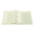 Wilson Jones Accounting Pad, (5) 8-Unit Columns, 8.5 x 11, Light Green, 50-Sheet Pad