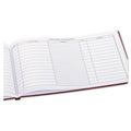 Wilson Jones Visitor Register Book, 5 Column Format, Red Cover, 10.5 x 8.5 Sheets, 112 Sheets/Book