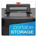 Pendaflex Portable Letter Size File Box, Letter Files, 13.5" x 10.25" x 10.88", Black