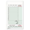 Adams Guest Check Unit Set, Two-Part Carbonless, 6.75 x 4.25, 1/Page, 250/Pack