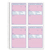 TOPS Telephone Message Book, Fax/Mobile Section, Two-Part Carbonless, 5.5 x 3.88, 4/Page, 400 Forms