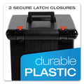 Pendaflex Portable File Boxes, Letter Files, 13.88" x 14" x 11.13", Black