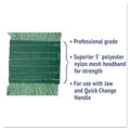 Boardwalk Super Loop Wet Mop Head, Cotton/Synthetic Fiber, 5" Headband, Medium Size, Green