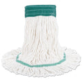 Boardwalk Super Loop Wet Mop Head, Cotton/Synthetic Fiber, 5" Headband, Medium Size, White
