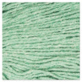 Boardwalk Super Loop Wet Mop Head, Cotton/Synthetic Fiber, 5" Headband, Medium Size, Green, 12/Carton