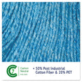 Boardwalk Super Loop Wet Mop Head, Cotton/Synthetic Fiber, 5" Headband, Large Size, Blue