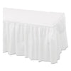 Hoffmaster Tableskirts, Plastic, 29" x 14 ft, White, 6/Carton
