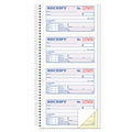 TOPS Money/Rent Receipt Spiral Book, Two-Part Carbonless, 2.75 x 4.75, 4/Page, 200 Forms