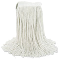 Boardwalk Cut-End Wet Mop Head, Cotton, No. 16 Size, White