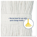Boardwalk Cut-End Wet Mop Head, Cotton, White, #20, 12/Carton