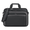 Solo Pro CheckFast Briefcase, Fits Devices Up to 17.3", Polyester, 17 x 5.5 x 13.75, Black