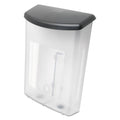 deflecto Outdoor Literature Box, 10w x 4.5d x 13.13h, Clear/Black