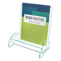 deflecto Euro-Style DocuHolder, Magazine Size, 9.81w x 6.31d x11h, Green Tinted