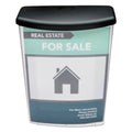 deflecto Outdoor Literature Box, 10w x 4.5d x 13.13h, Clear/Black