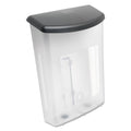 deflecto Outdoor Literature Box, 10w x 4.5d x 13.13h, Clear/Black