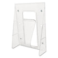 deflecto Stand-Tall Wall-Mount Literature Rack, Magazine, 9.13w x 3.25d x 11.88h, Clear