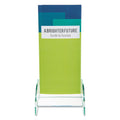 deflecto Euro-Style DocuHolder, Leaflet Size, 4.5w x 4.5d x 7.88h, Green Tinted
