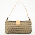 Fendi Zucchino Mamma Bucket Canvas x Leather Pochette Bag #2530 by Bolt Boutique