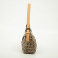 Fendi Zucchino Mamma Bucket Canvas x Leather Pochette Bag #2530 by Bolt Boutique