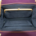 Chanel Vintage Purple Cotton Kisslock Shoulder Bag-#2533 by Bolt Boutique