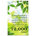 Seventh Generation 100% Recycled Paper Kitchen Towel Rolls, 2-Ply, 11 x 5.4, 156 Sheets/Roll, 24 Rolls/Carton