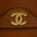 Chanel Vintage CC Brown Leather Shoulder Bag #2537 by Bolt Boutique