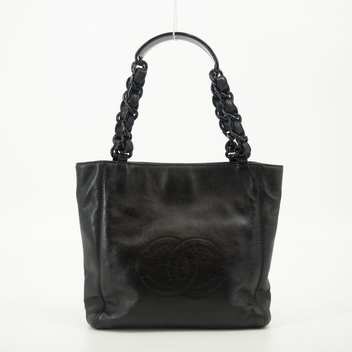Chanel Vintage Deca Coco Mark Calfskin Tote Bag #2538 by Bolt Boutique