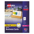 Avery Clean Edge Business Card Value Pack, Laser, 2 x 3.5, White, 2,000 Cards, 10 Cards/Sheet, 200 Sheets/Box