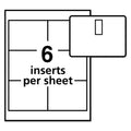 Avery Clip-Style Name Badge Holder with Laser/Inkjet Insert, Top Load, 4 x 3, White, 40/Box