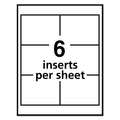 Avery Name Badge Insert Refills, Horizontal/Vertical, 3 x 4, White, 300/Box