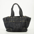 Chanel CC Coco Sparking Denim Tote Bag Blue #2539 by Bolt Boutique