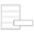 Avery Medium Embossed Tent Cards, White, 2.5 x 8.5, 2 Cards/Sheet, 50 Sheets/Box