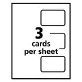 Avery Self-Laminating Laser/Inkjet Printer Badges, 2.25 x 3.5, White, 30/Box